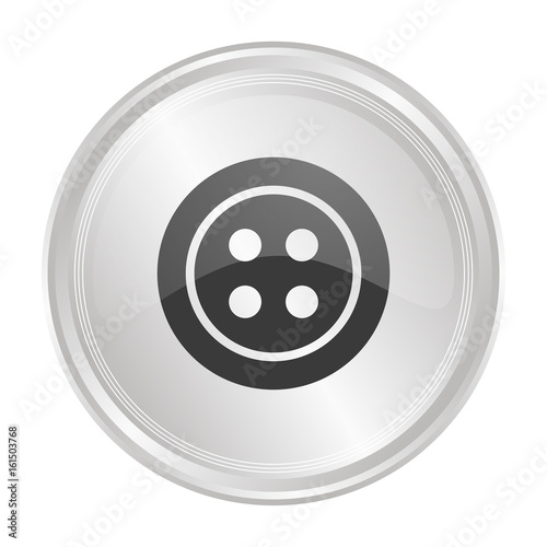Knopf - Verchromter Button
