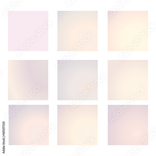 Set of 9 abstract vintage gradient overlays. Retro colors included © lilu_art