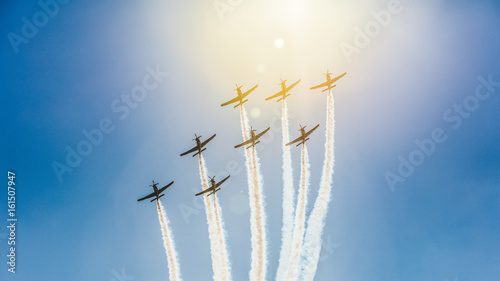 Air show - samoloty na tle nieba  photo
