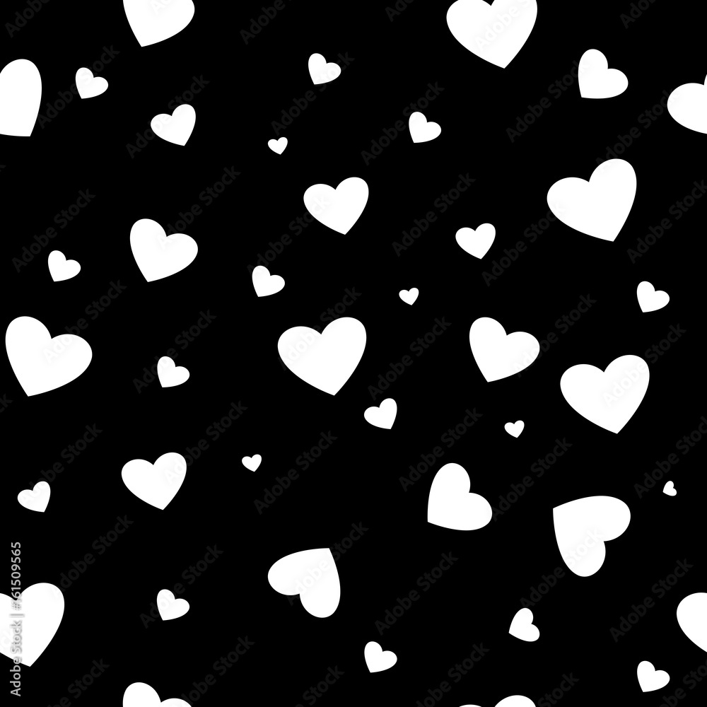 Heart white seamless pattern Heart white seamless pattern