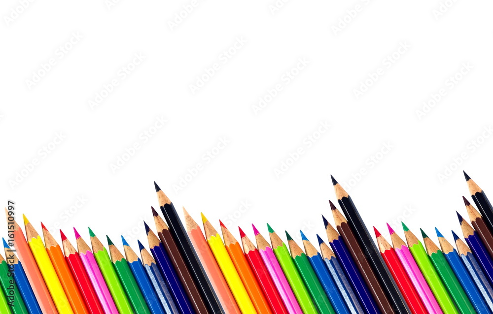 Abstract crayon color pattern on white background Abstract crayon color pattern on white background