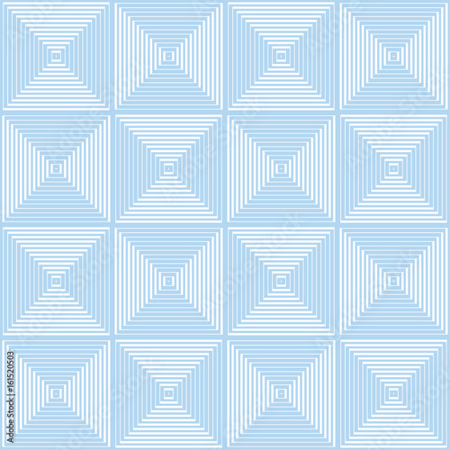 Abstract vector seamless op art pattern. Monochrome moire ornament