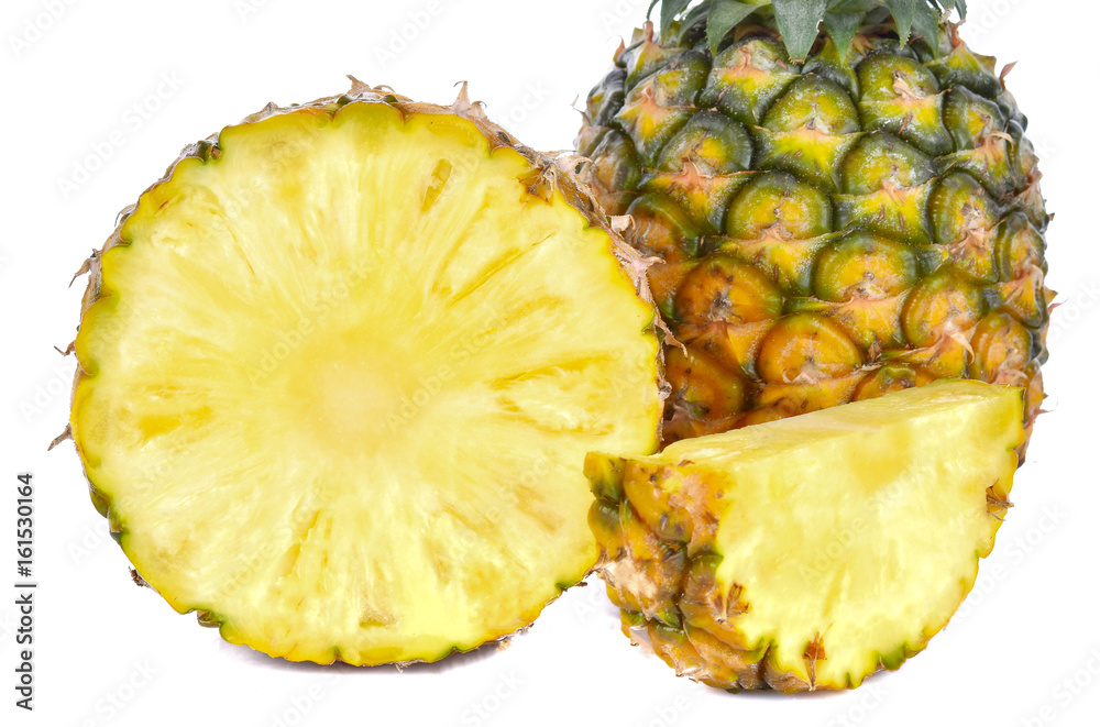 pineapple font view isolated on white background pineapple font view isolated on white background