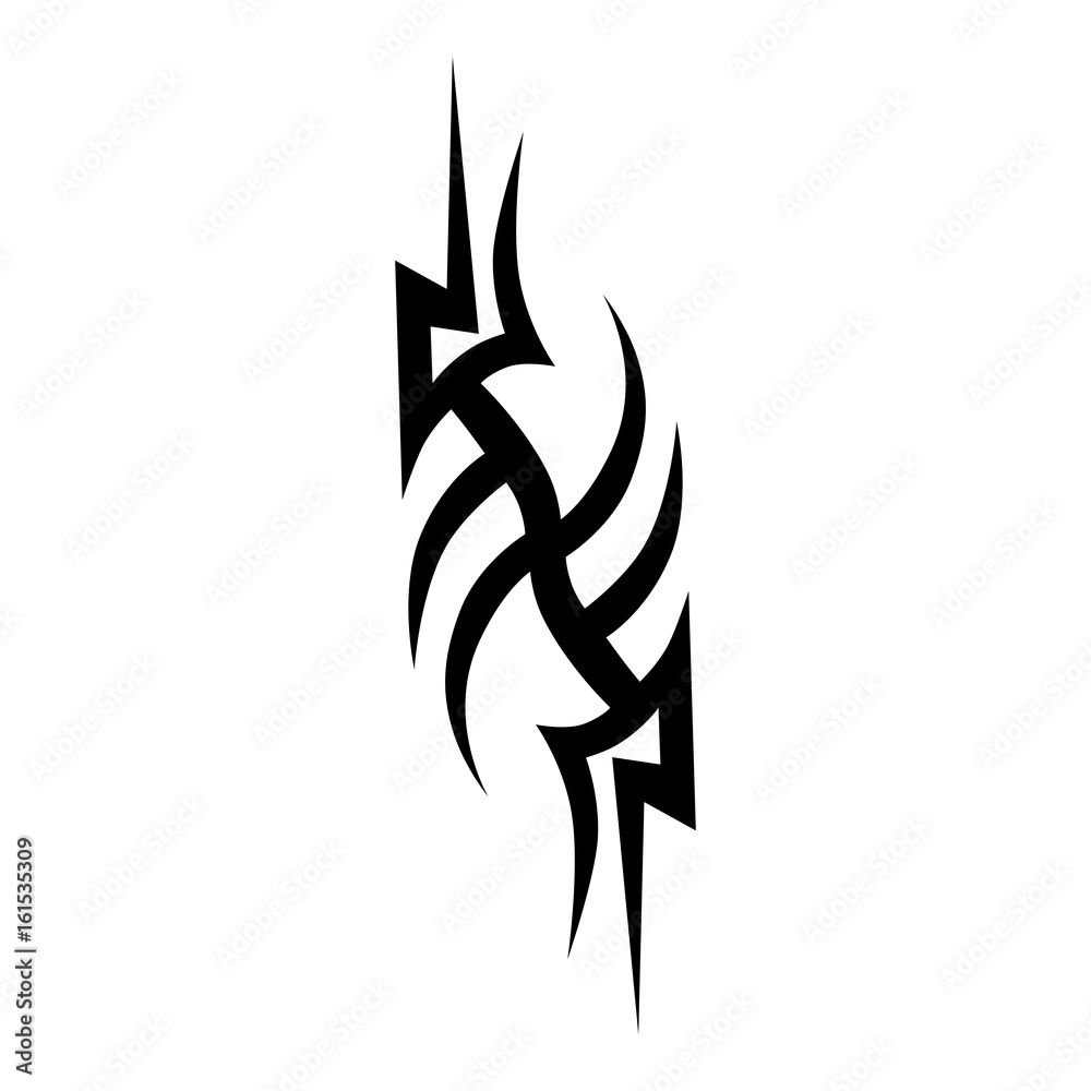 Tattoo Tribal Vector Design Simple Symbol Stock Vector (Royalty Free)  1024601710 | Shutterstock