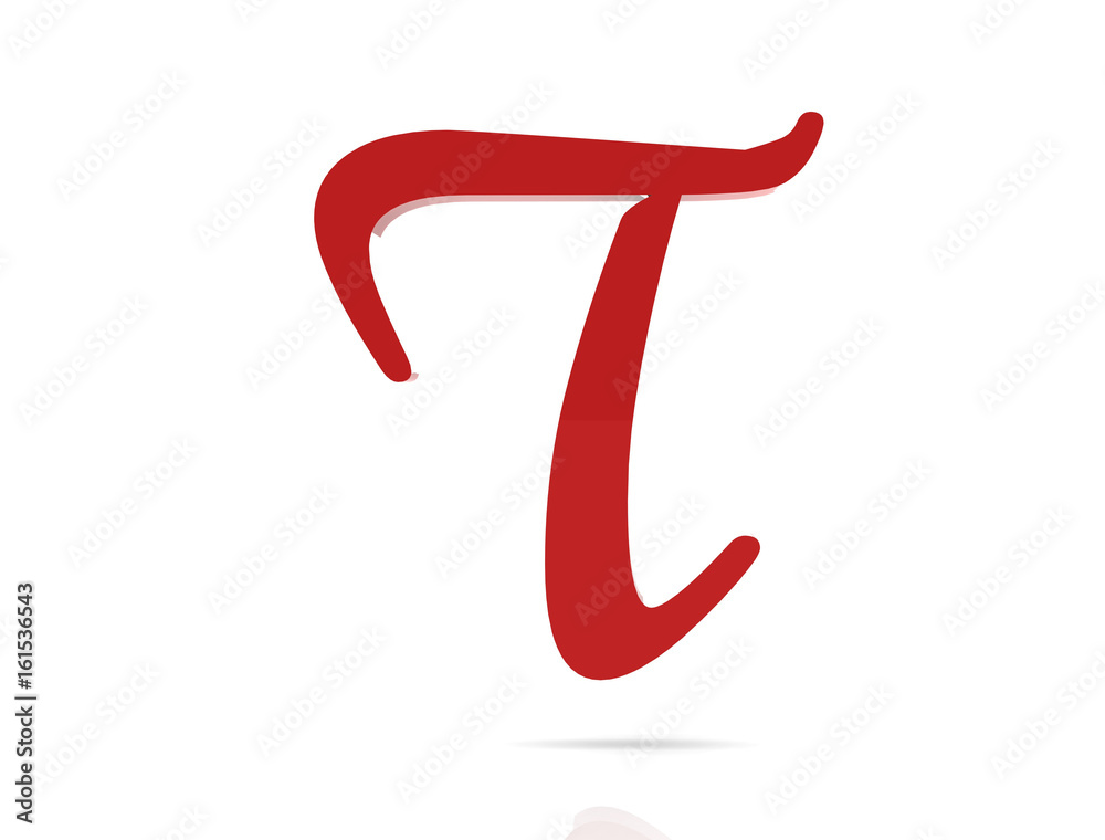 3d shiny red letter collection - T 3d shiny red letter collection - T
