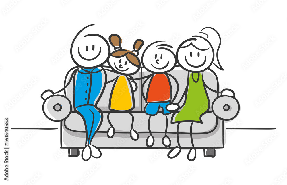 Stick Figure Series Strichfiguren Familie Stick Figure Series Strichfiguren Familie