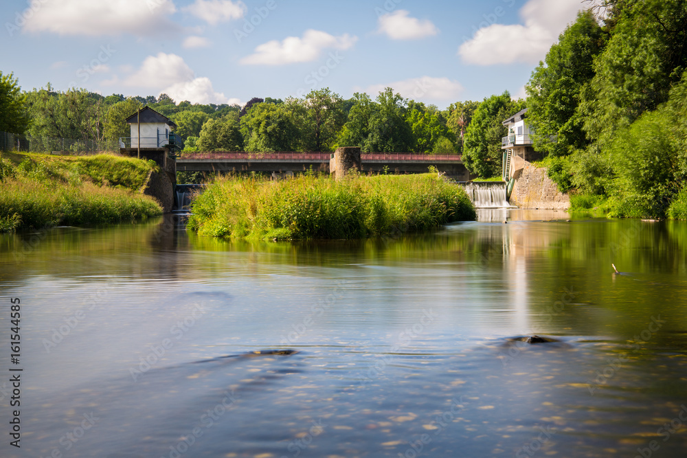 Fototapeta premium View of the river Wehr II