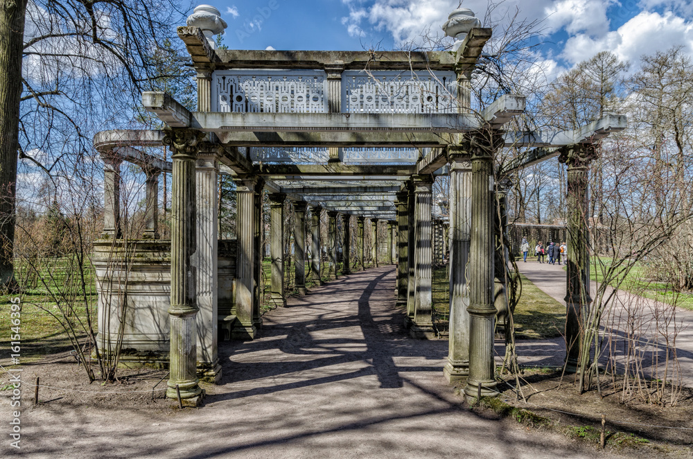The Hanging Garden in the Catherine Park in Tsarskoye Selo.