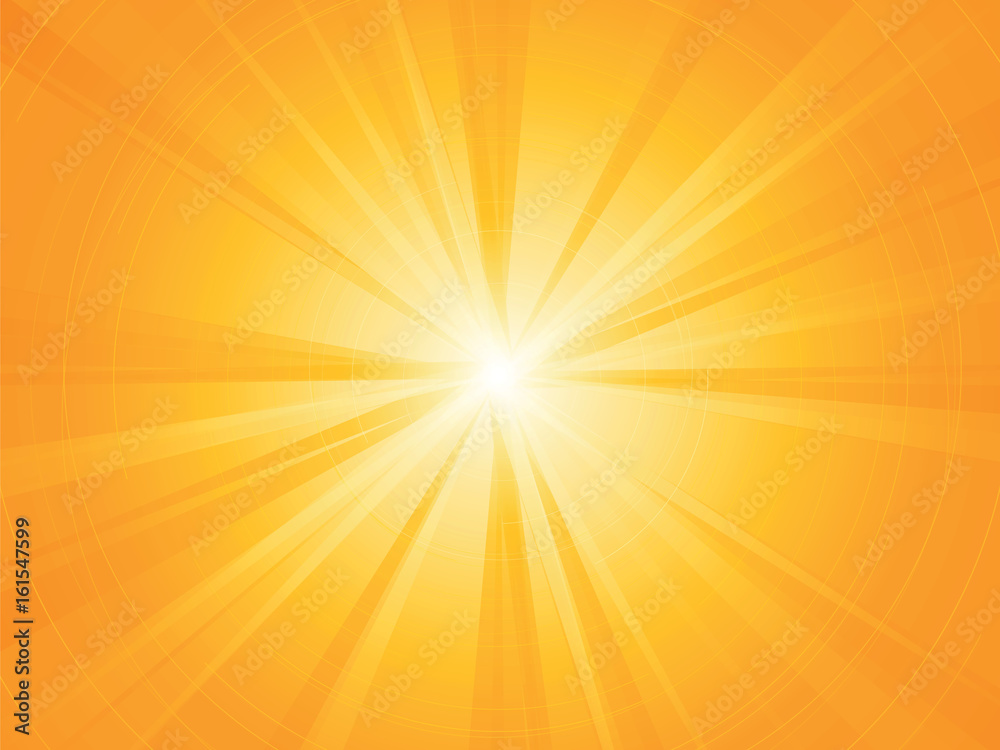 yellow rays radial sun background