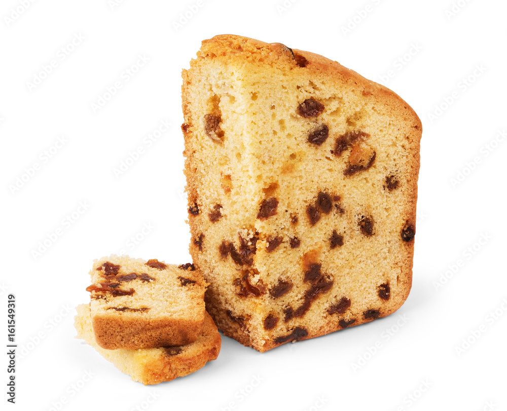 Fruit cake with raisins and candied fruit Fruit cake with raisins and candied fruit