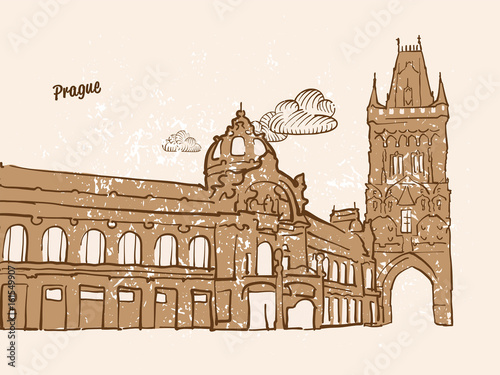 Prague, Czech Republic, Greeting Card