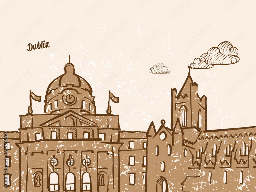 Dublin, Ireland, Greeting Card Dublin, Ireland, Greeting Card