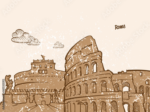 Rome, Italy, Greeting Card