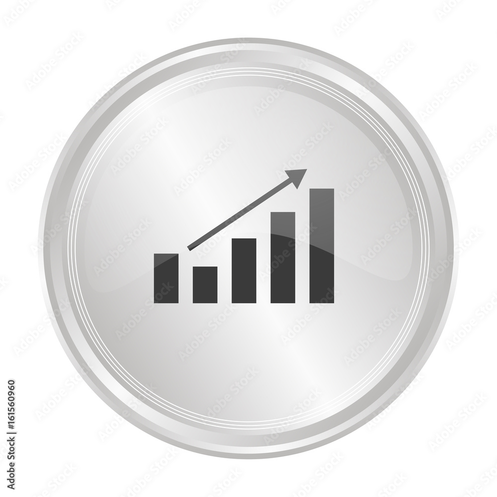 Statistik Aufstieg - Verchromter Button Statistik Aufstieg - Verchromter Button