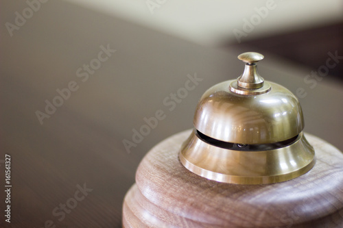Service bell in a hotel rec...