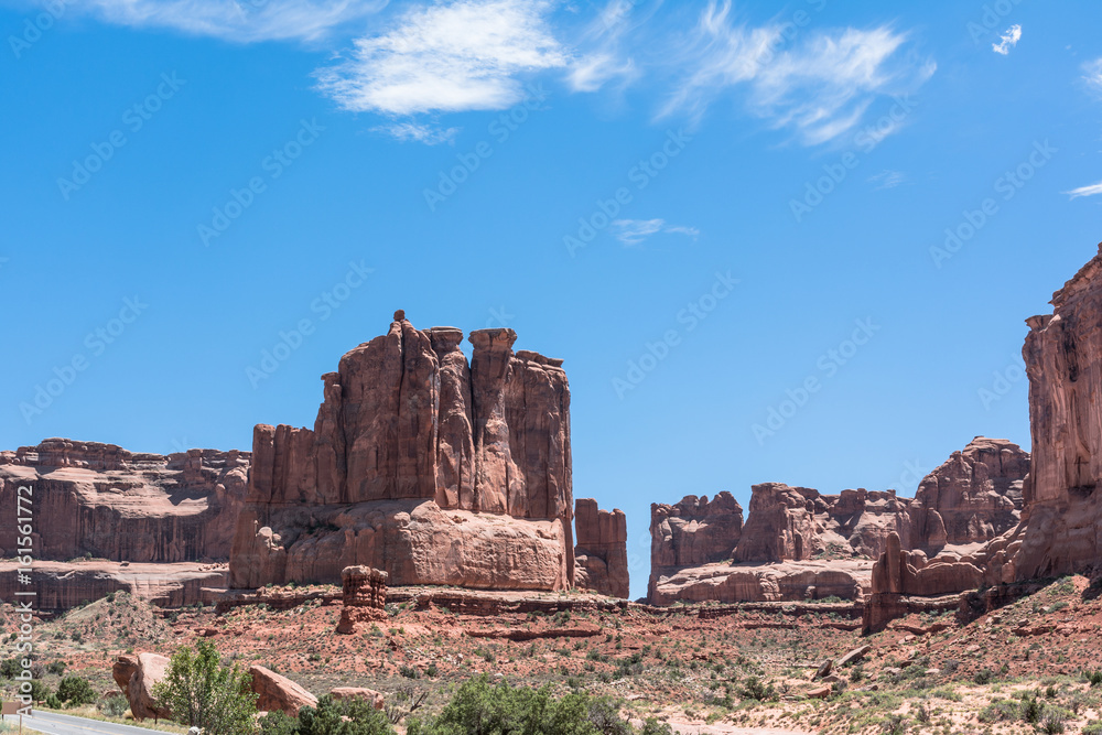Courthouse Towers in Arches National Park, Utah

