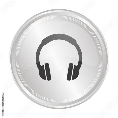 Kopfhörer - Verchromter Button