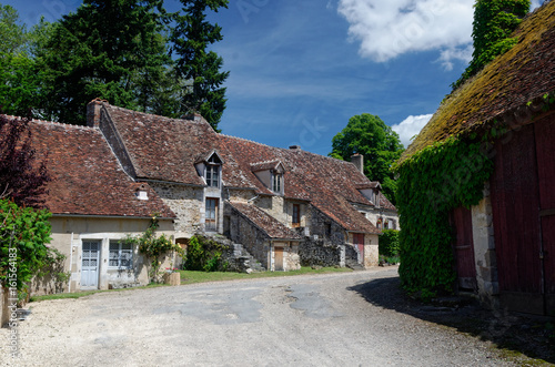 Fototapeta Naklejka Na Ścianę i Meble -  Old traditional houses in central France