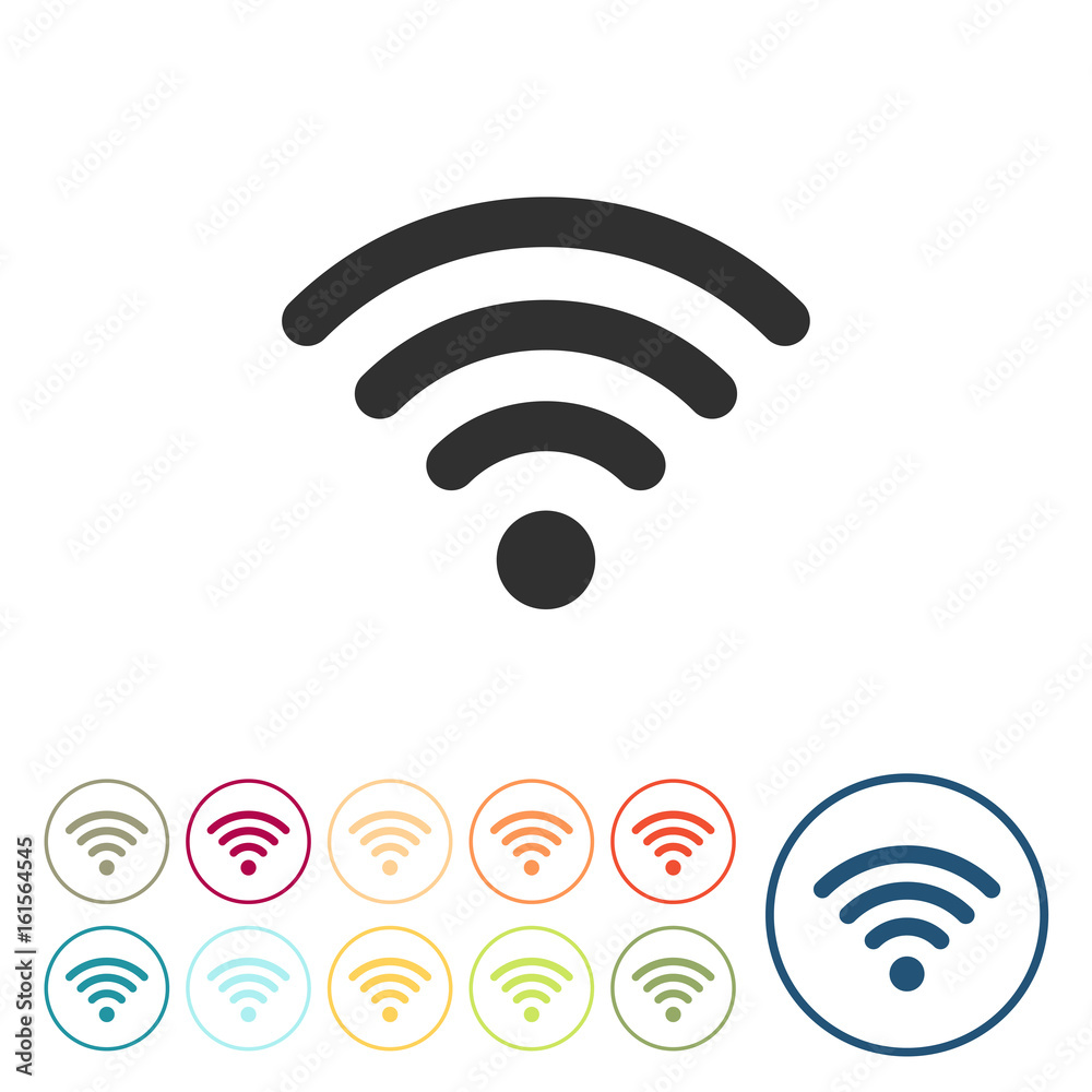 Runde Schaltflächen - Wlan