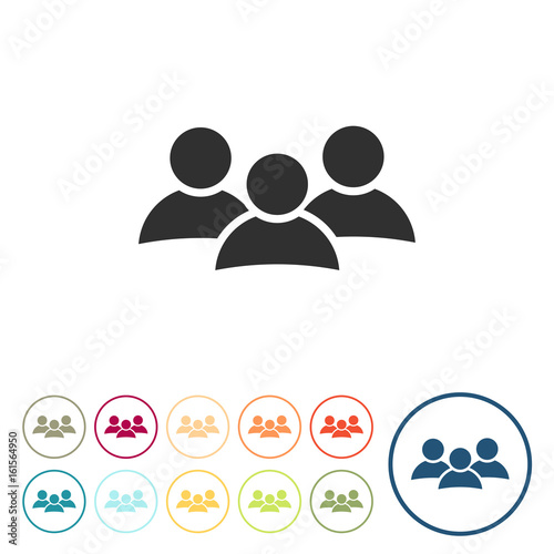 Runde Schaltflächen - Gruppe - Team