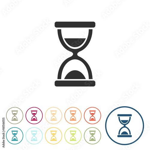 Runde Schaltflächen - Sanduhr