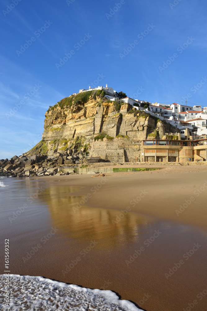 Atlantic Ocean coast, Azenhas do Mar village, Sintra, Lisbon, Portugal