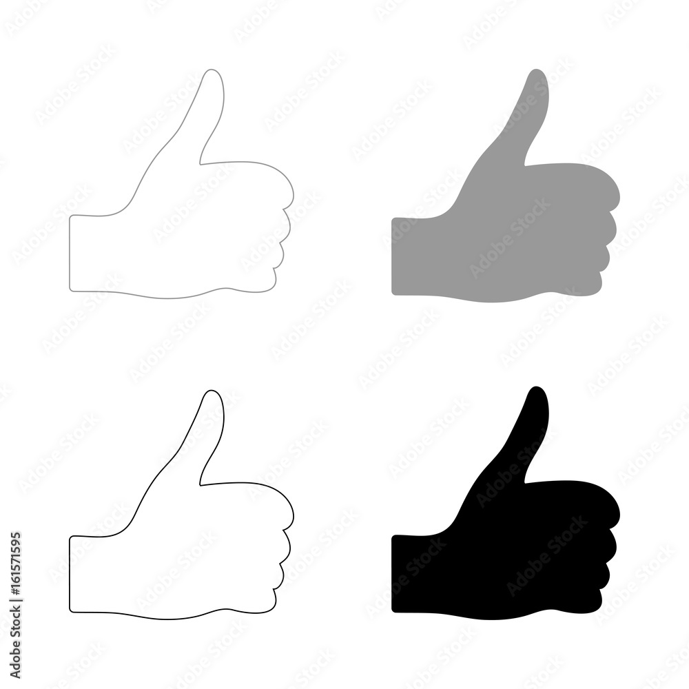 Symbol good the black and grey color set icon . Symbol good the black and grey color set icon .