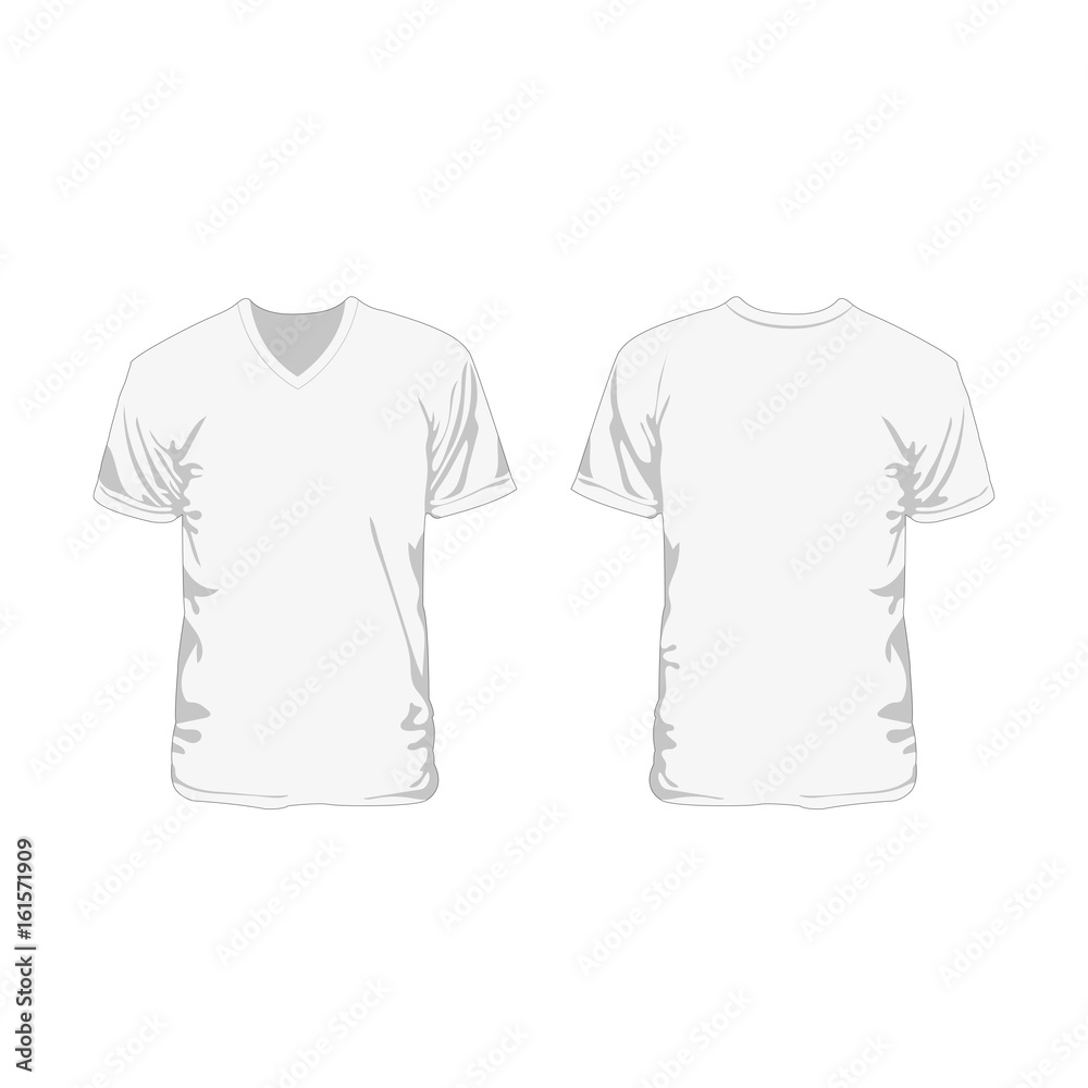 Naklejka premium V-Neck Shirt Weiß