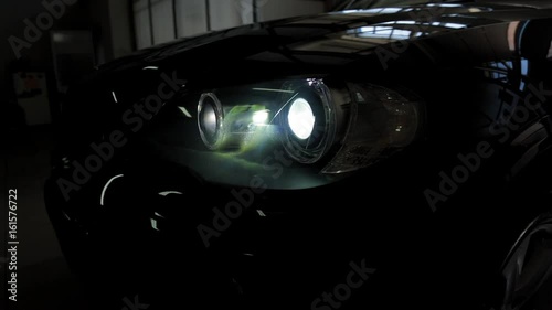 Black Car in a Garage