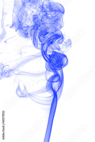Movement of smoke,Abstract smoke on white background
