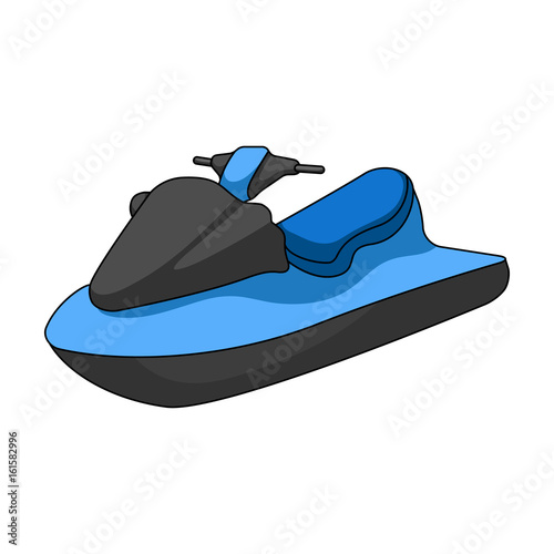 Water scooter.Extreme sport single icon in cartoon style vector symbol stock illustration web.