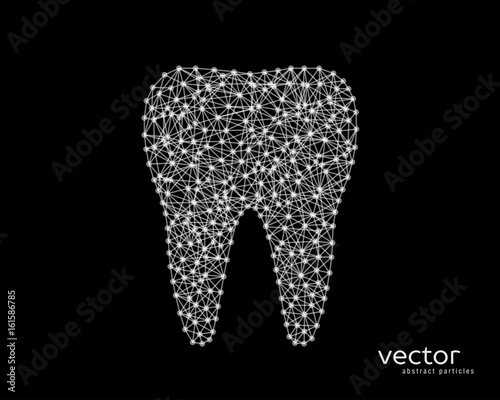 Abstract vector illustration of tooth.
