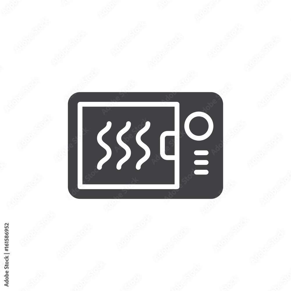 Microwave oven icon vector, filled flat sign, solid pictogram isolated on white. Symbol, logo illustration. Pixel perfect Microwave oven icon vector, filled flat sign, solid pictogram isolated on white. Symbol, logo illustration. Pixel perfect
