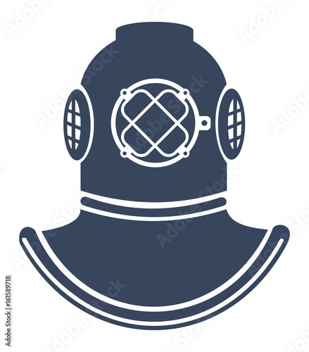 Taucheranzug Logo, Taucher, alter Taucheranzug
