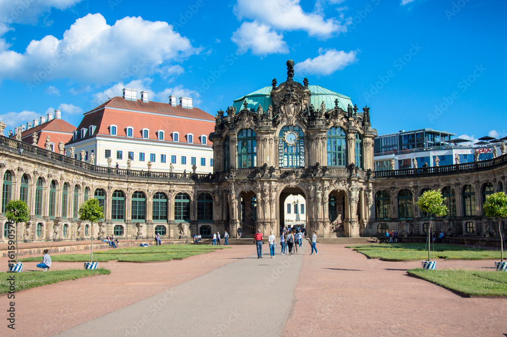 Zwinger, the ancient city of Dresden, Germany
