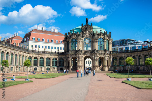 Zwinger, the ancient city of Dresden, Germany