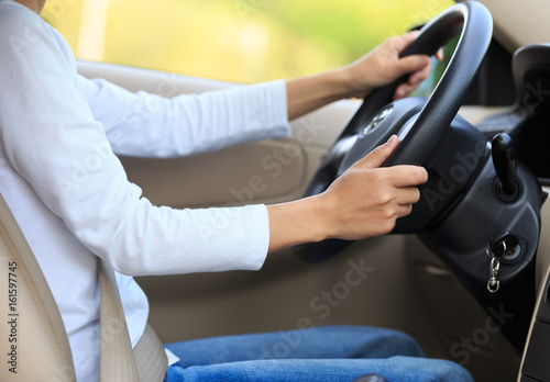 Woman driver driving car © lzf