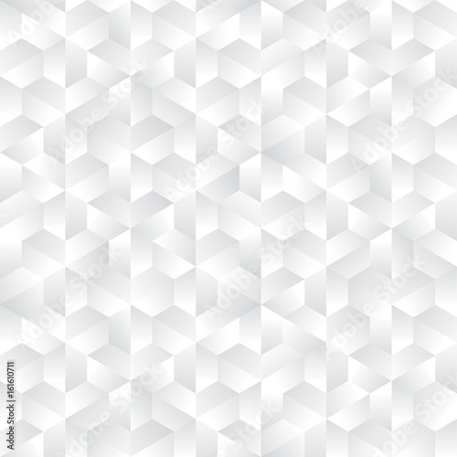Abstract white gray hexagonal pattern background