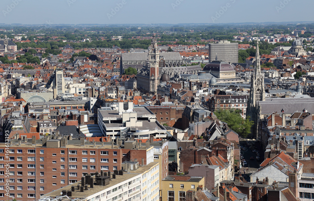 Cityscape of Lille, France
