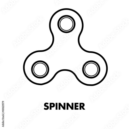 Spinner vector illustration for promotion advertising campaign