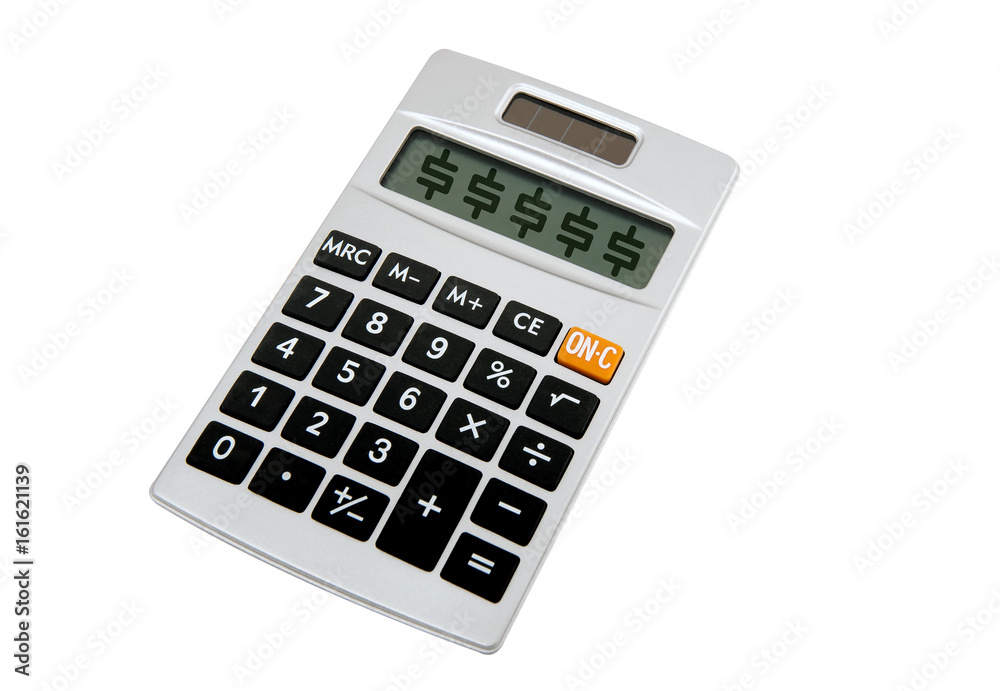 Small handheld calculator for math figures Small handheld calculator for math figures