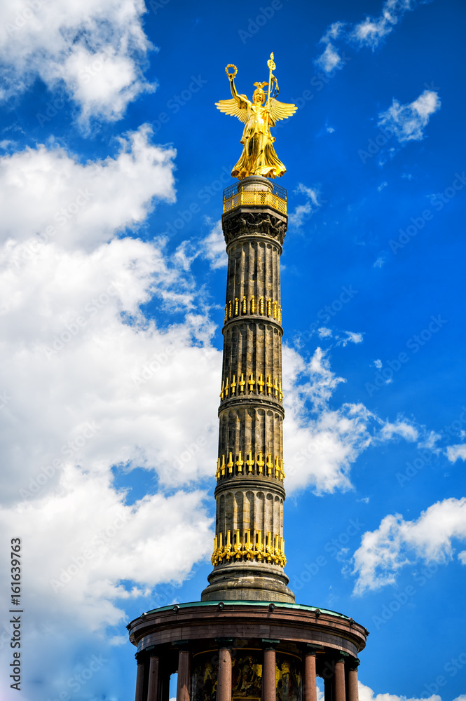 The Victory column in Berlin Tiergarten The Victory column in Berlin Tiergarten
