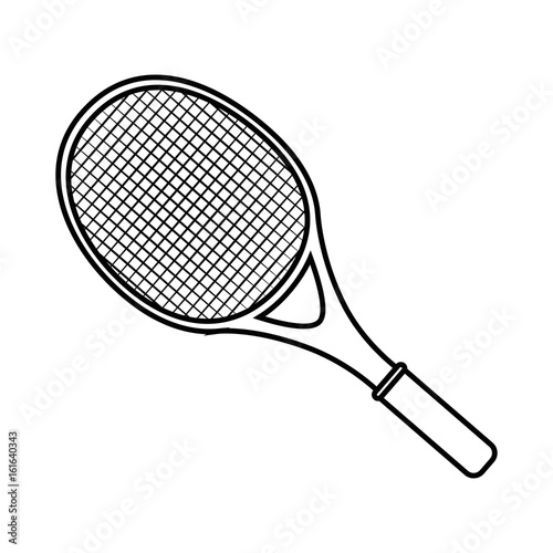 tennis racket isolated icon vector illustration graphic design