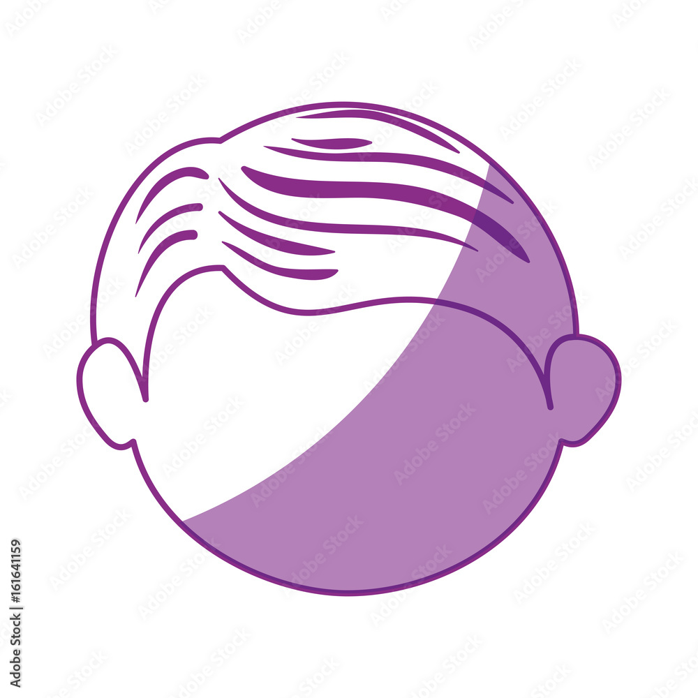boy face cartoon icon vector illustration graphic design