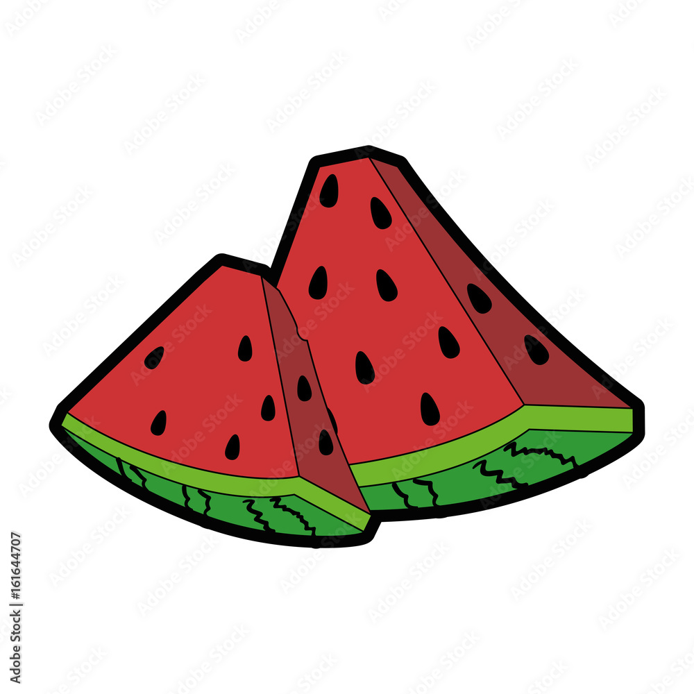 watermelon fruit icon over white background vector illustration watermelon fruit icon over white background vector illustration