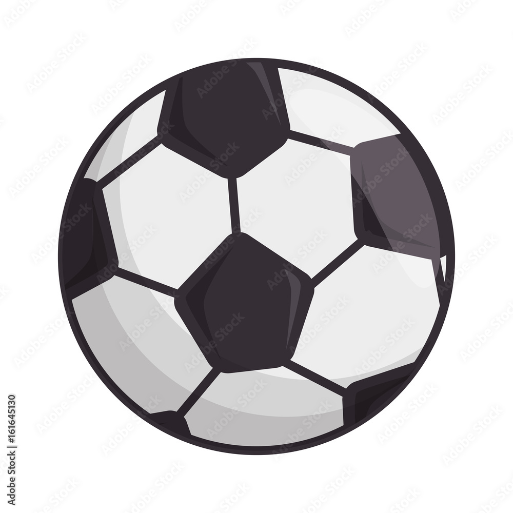 Fototapeta premium soccer ball icon over white background colorful design vector illustration