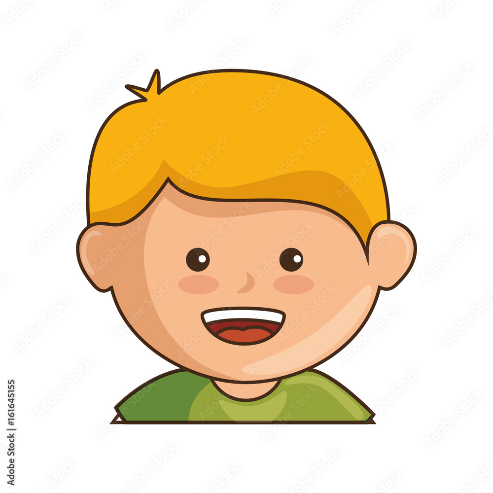 cartoon boy smiling icon over white background vector illustration cartoon boy smiling icon over white background vector illustration