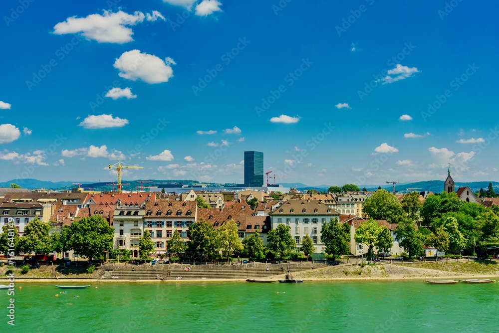 Fototapeta premium View o Basel city in switzerland