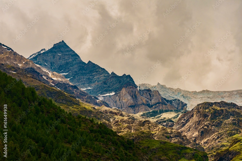 Zermatt panorama, Swiss ski resort
