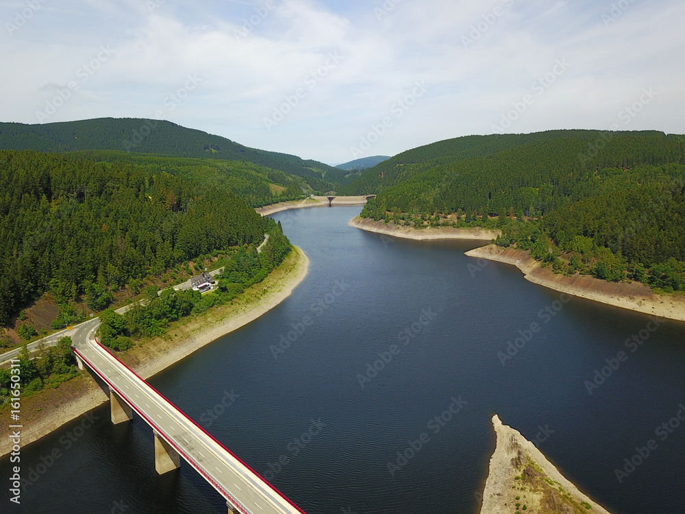 Fototapeta premium Lake in the National Park Harz